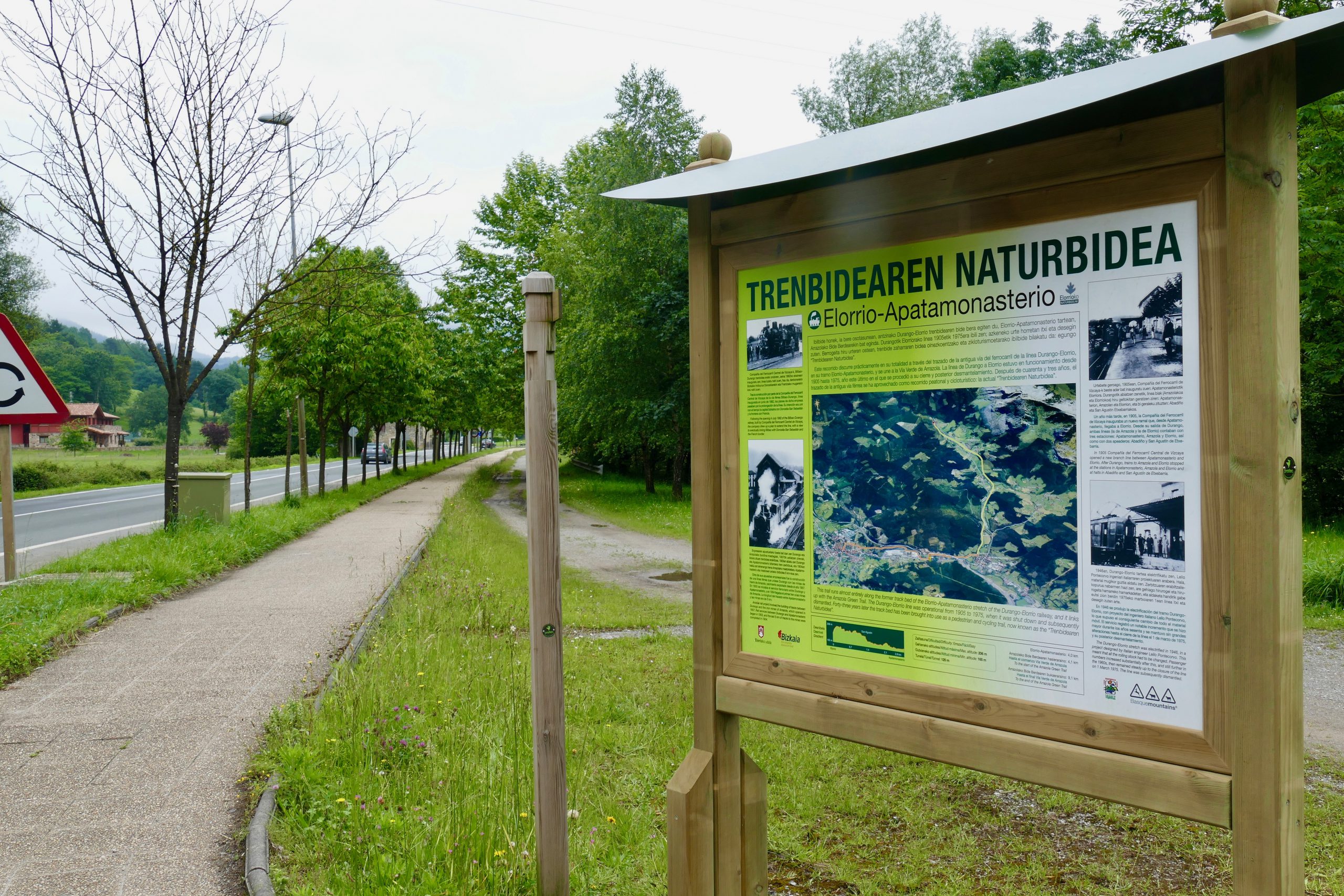 Trenbidearen naturbidea panela Elorrio